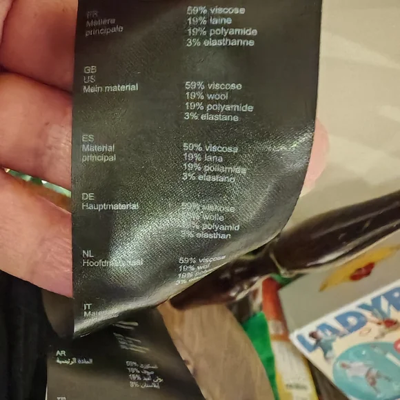 Maje Black Wool Drape Sweater Rolland Open Back Midi Dress size 1/Small 0260 - Picture 13 of 16